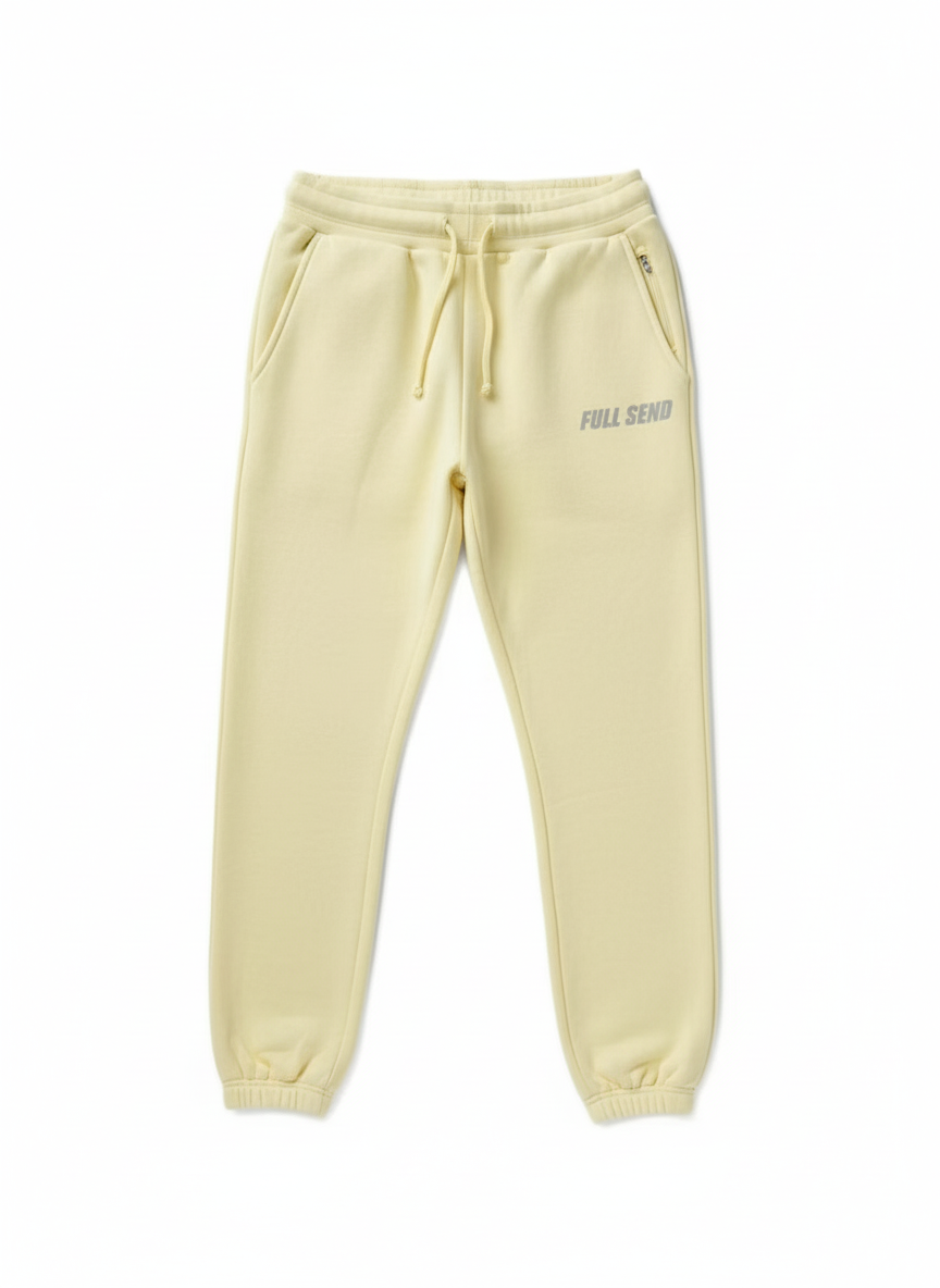Pantalon de jogging 'Logo réfléchissant' Full Send - Jaune