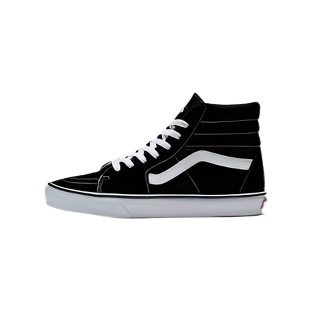 Chaussures Vans 'Sk8-Hi' - Noir/Noir/Blanc