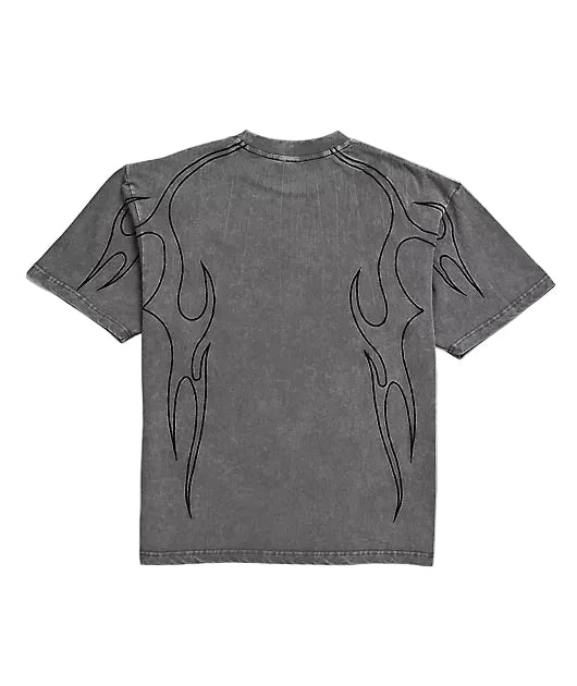 DGK 'Cutlass' Embroidered Heavyweight Tee - Washed Grey
