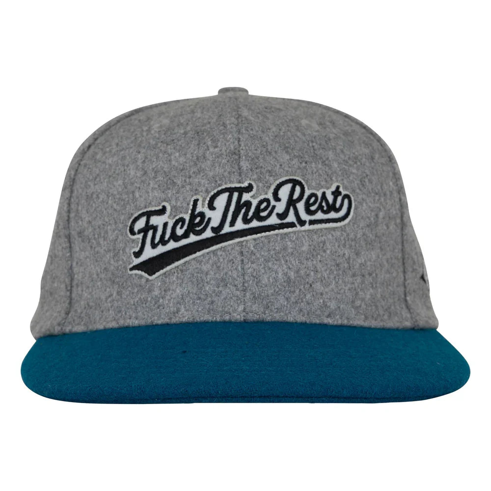 Independent 'Fuck The Rest Team' Snapback Cap - Grey/Navy