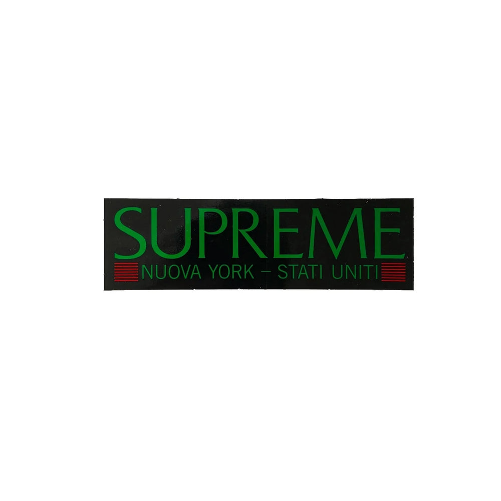 Autocollant Supreme 'Nuova York - Stati Uniti' - Noir