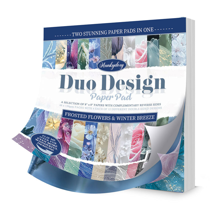 Duo Design Paper Pads - Frosted Flowers & Winter Breeze — Ecstasy Crafts