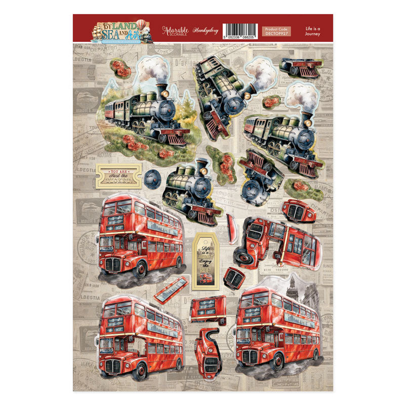 Life Is A Journey Decoupage Topper Sheet — Ecstasy Crafts