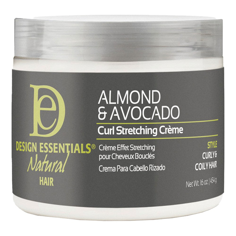 CRÈME ÉTIRANTE POUR BOUCLES DESIGN ESSENTIALS À L'AMANDE ET À L'AVOCAT