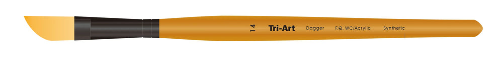 Tri-Art Artist Brushes - Short Synthetic - WC/Acryl - Dagger - 14