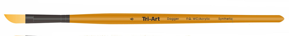 Tri-Art Artist Brushes - Short Synthetic - WC/Acryl - Dagger - 6