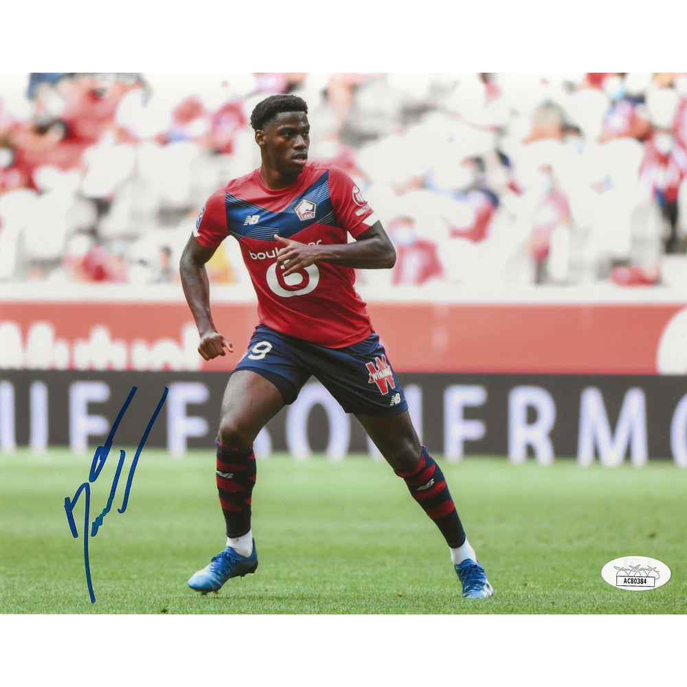 Photo 8x10 de Jonathan David dédicacée LOSC Lille