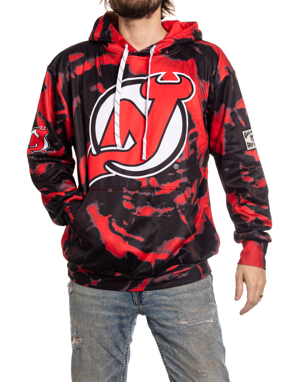 Chandail à capuchon par sublimation des Devils du New Jersey