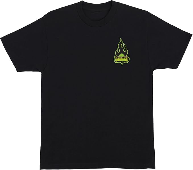 T-shirt 'Flame Logo' Creature - Noir