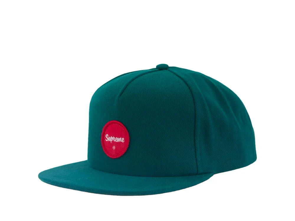 Supreme 'Twill Patch' 5-Panel Cap - Teal