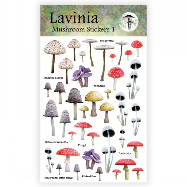 Lavinia Stamps - Mushroom Stickers 1 — Ecstasy Crafts