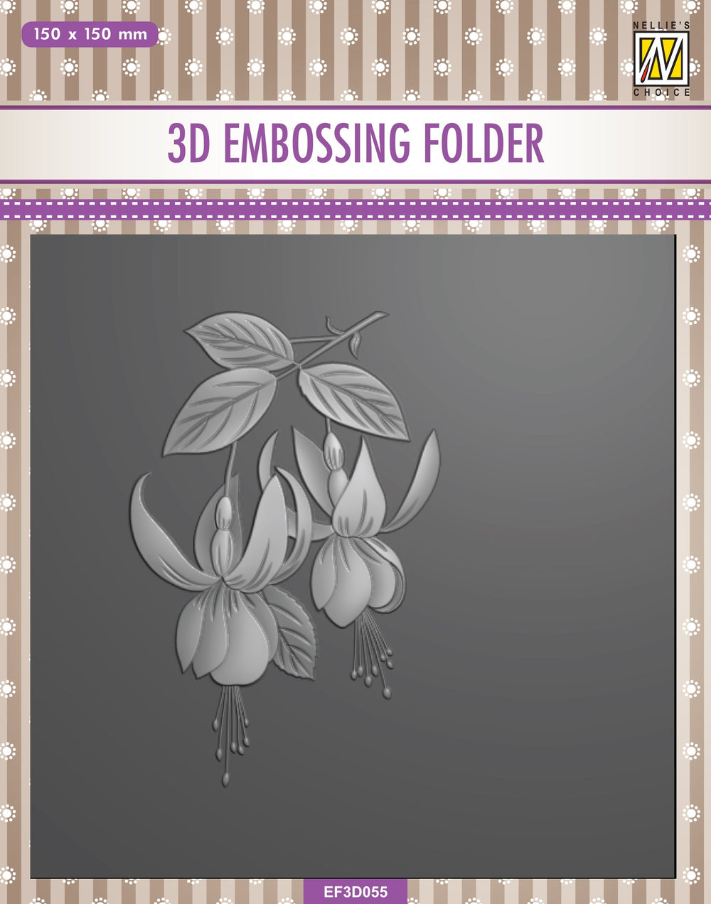 Nellie's Choice Classeur de Gaufrage 3D Carré - Fuchsia