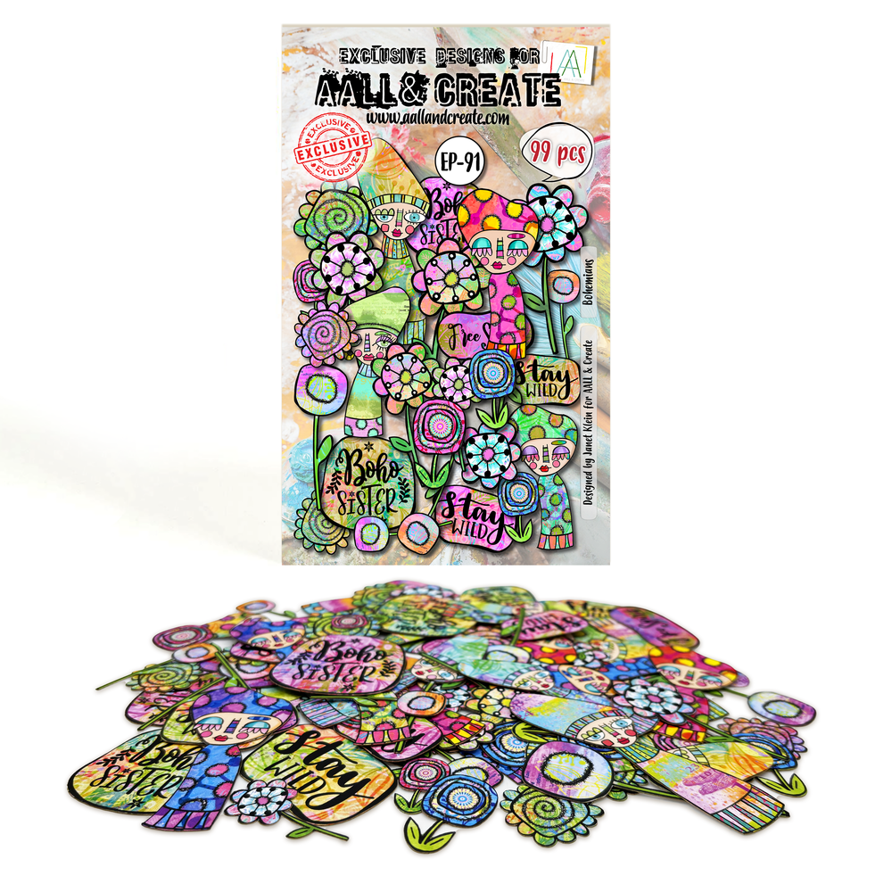 AALL and Create - Ephemera Die-Cuts - Bohemians — Ecstasy Crafts