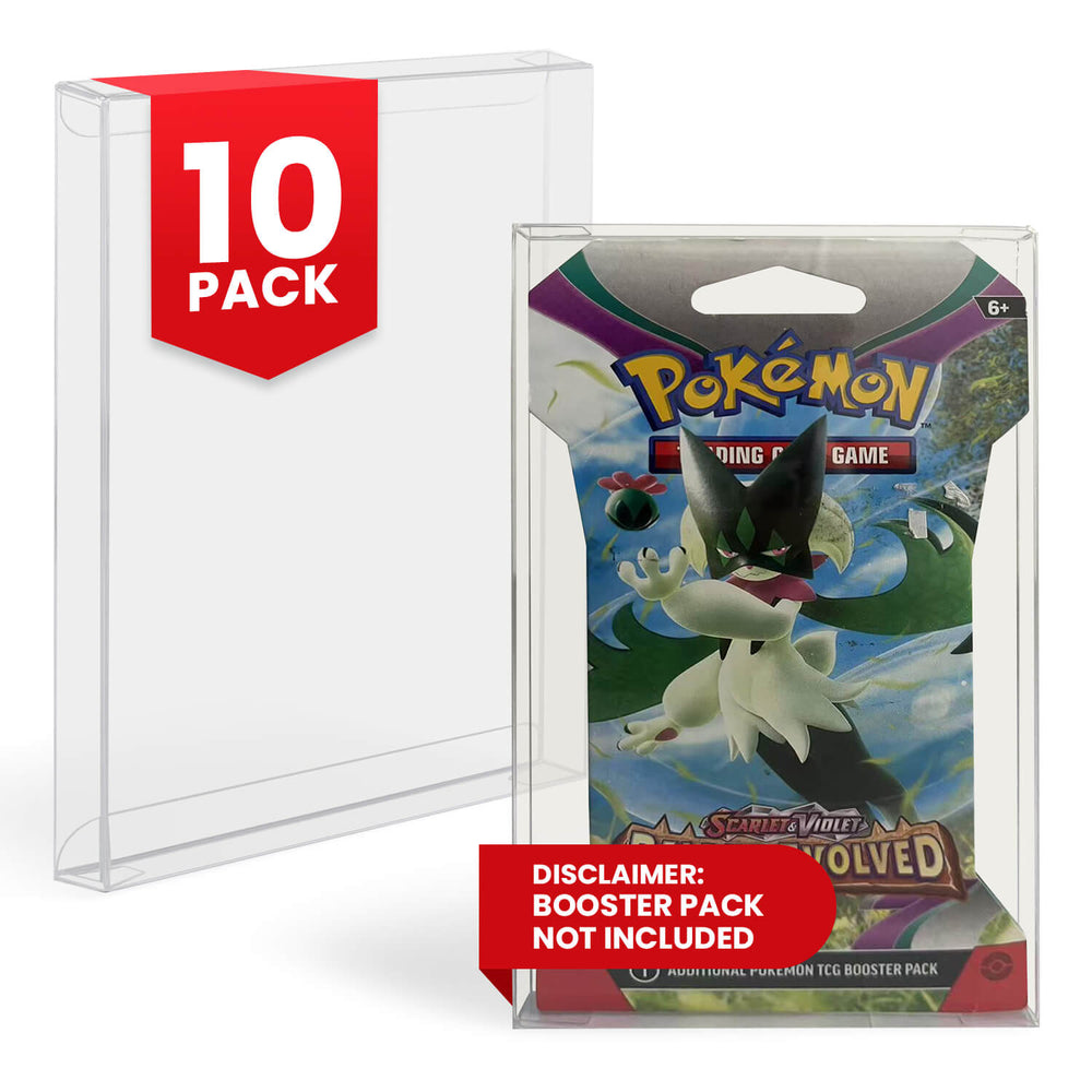 Pokémon Retail Booster Pack EVORETRO PET Protectors (Cardboard Packaging, 0.40 mm, 10-Pack) — EVORETRO Canada