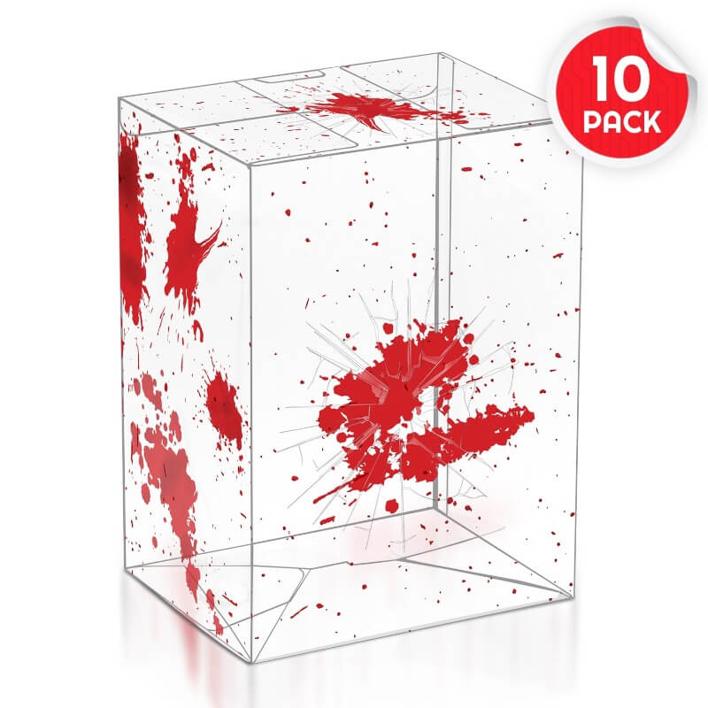 Funko Pop 4 Inches - Red Blood with Bullet Holes - EVORETRO PET Protector 0.40MM - Pack of 10