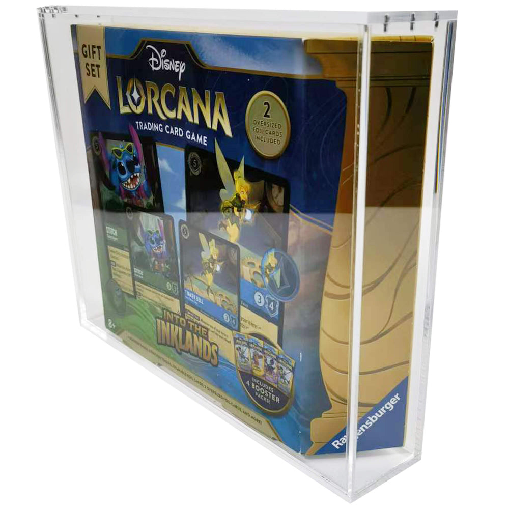 1x Lorcana Gift Set EVORETRO Display Case – 5mm Acrylic, Magnetic Lid