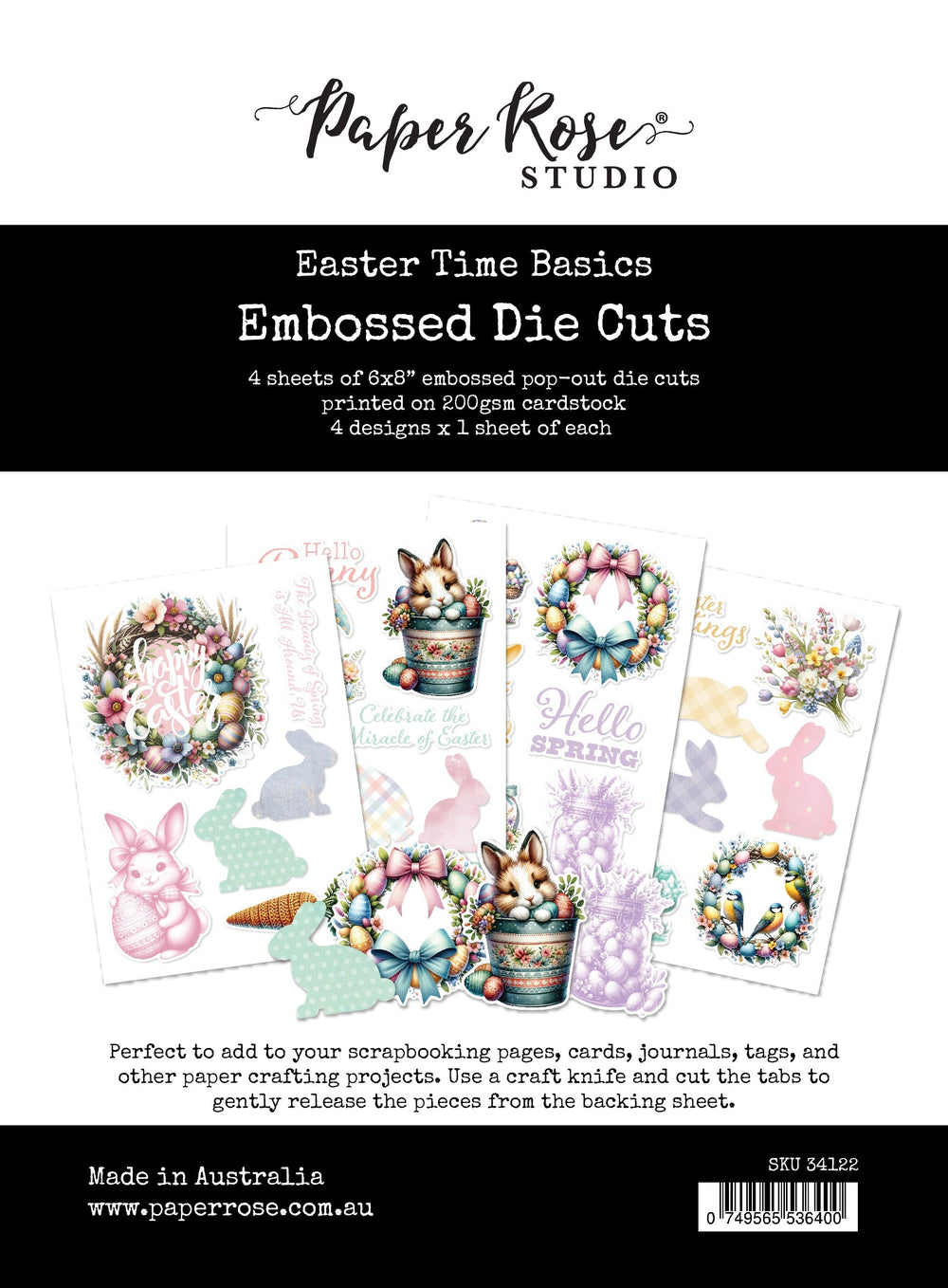 Découpes Embossées "Easter Time Basics" 34122