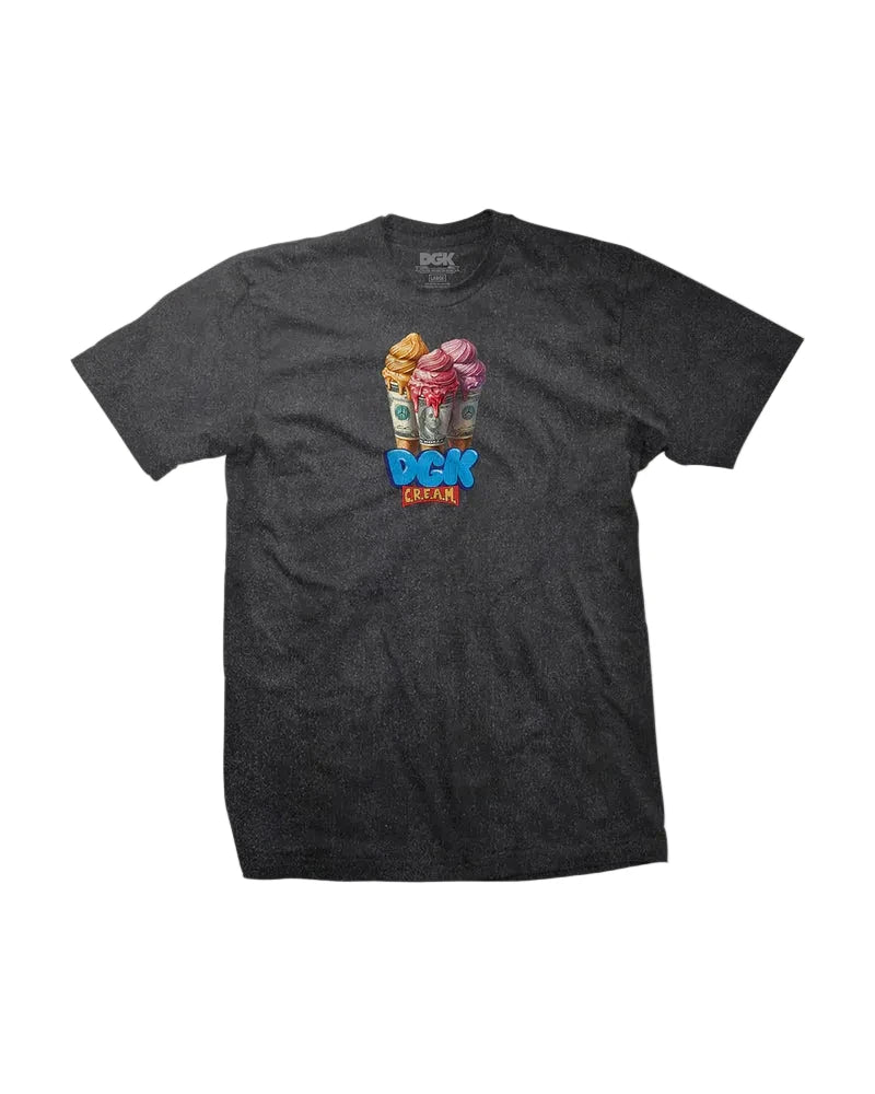 DGK 'Dough Cone' Heavyweight Tee - Vintage Black