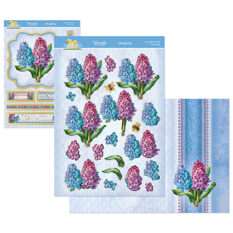 En Pleine Fleur – Set Déco-Large Plaisirs Floraux – Jacinthe Céleste