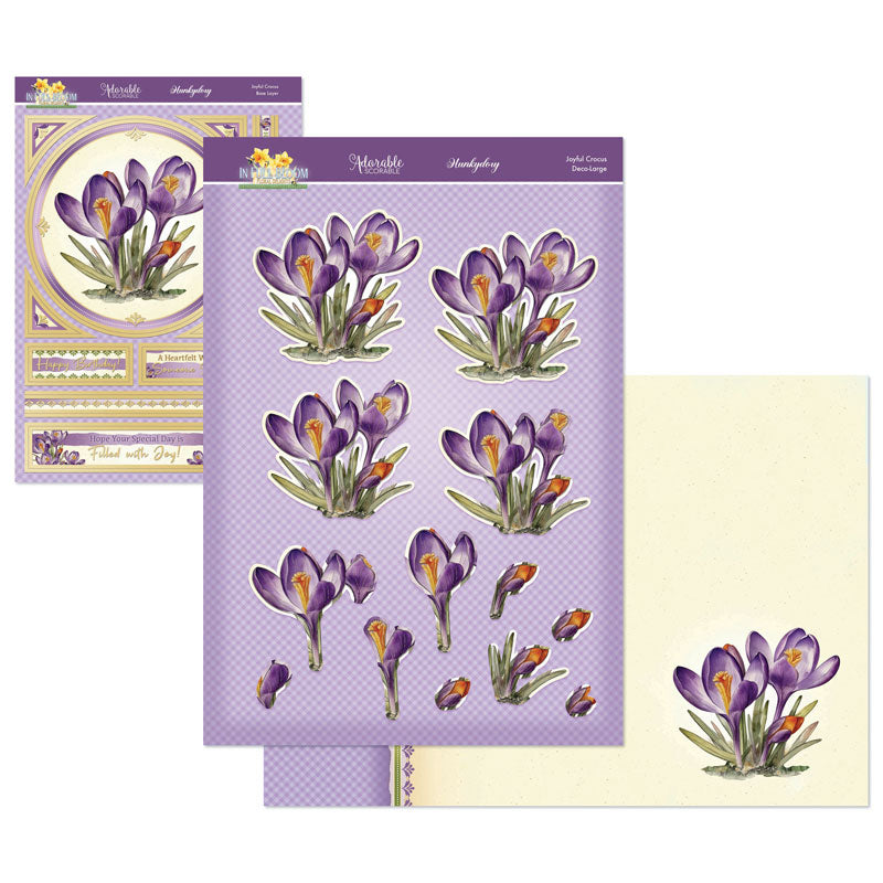 En pleine floraison - Set Deco-Large Douceurs Florales - Crocus Joyeux