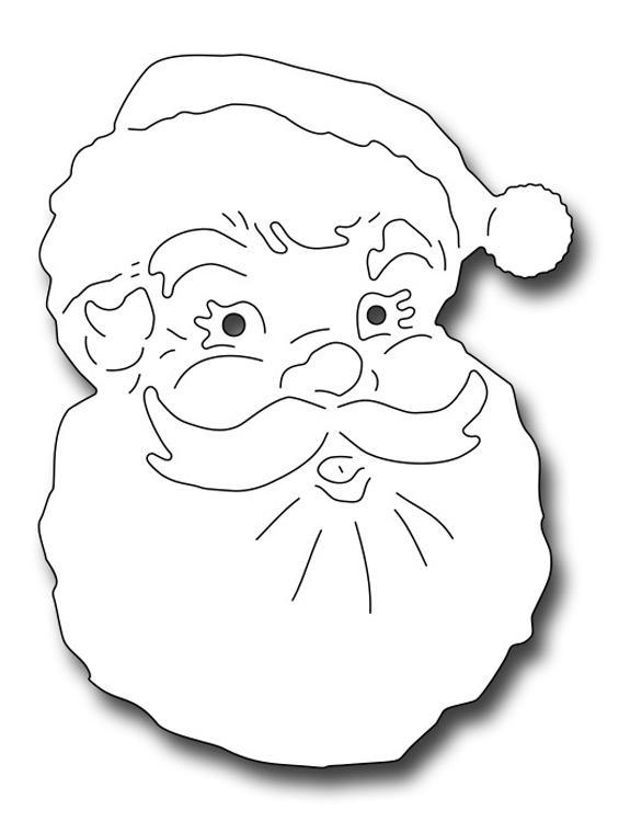 Frantic Stamper Precision Die - Jolly Santa Face — Ecstasy Crafts