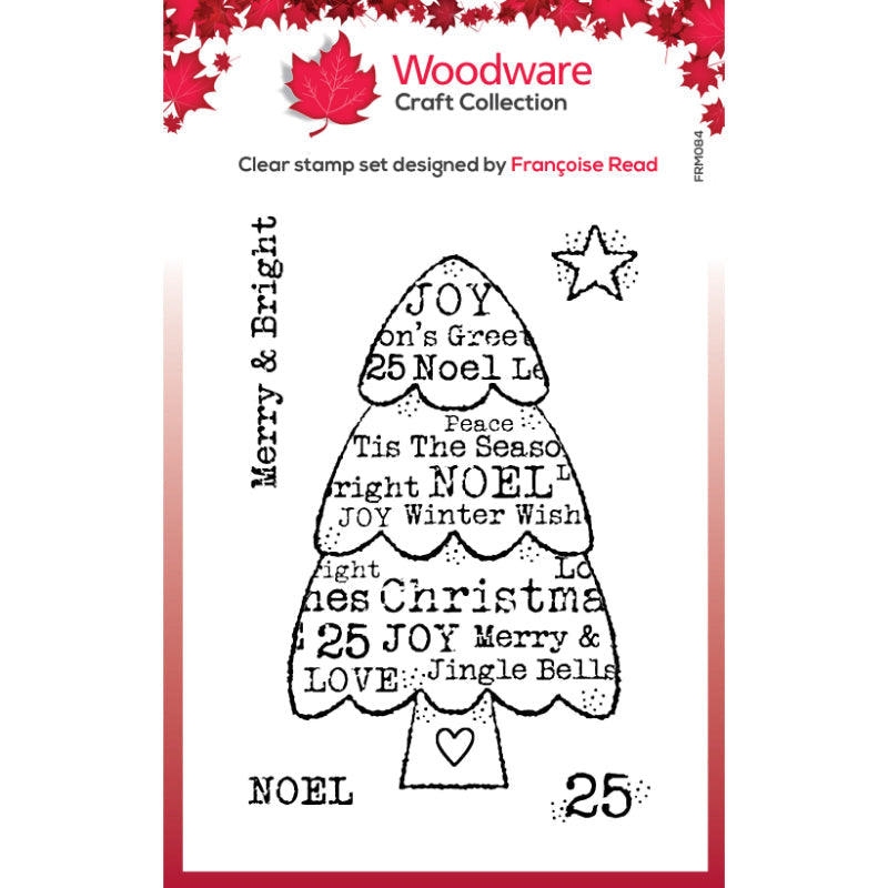 Woodware Clear Singles Lot de 3 tampons « Tree Wishes », 7,6 x 10,2 cm