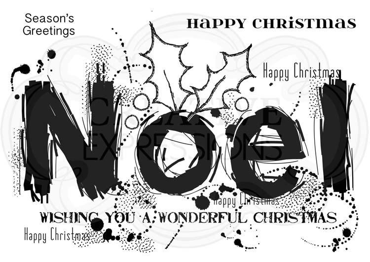 Woodware Clear Singles - Splodge de Noël
