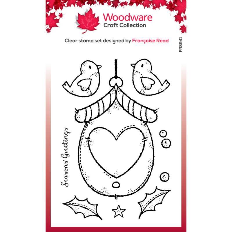 Tampon Woodware Clear Singles Nichoir de Noël 4 po x 6 po