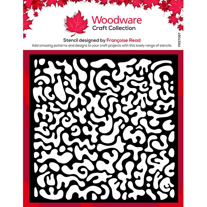 Pochoir Funky Swirls 15,2 x 15,2 cm Woodware