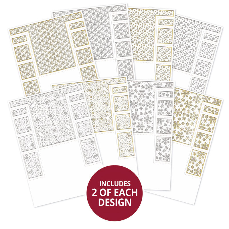 Cartes Stepper festives à motifs métallisés - Sélection Ink Me!