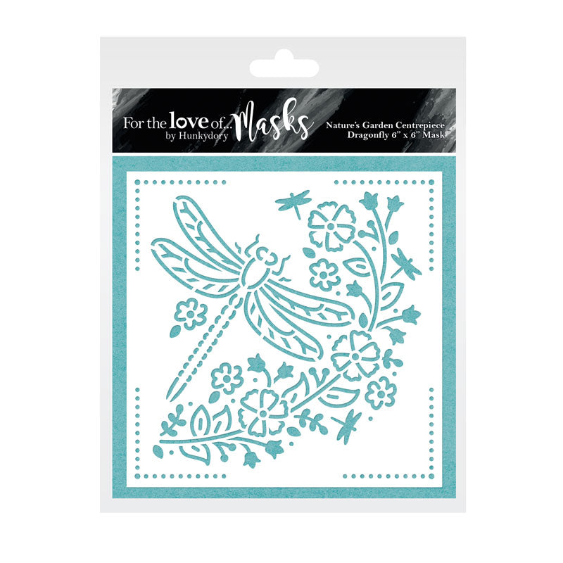 For the Love of Masks - Nature's Garden Centrepiece - Dragonfly