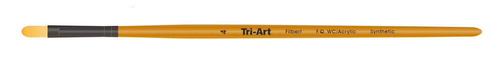 Pinceaux Tri-Art - Synthétique Court - WC/Acrylique - Filbert - 4