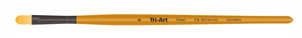 Pinceaux Tri-Art - Synthétique Court - WC/Acrylique - Filbert - 6
