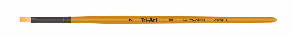 Pinceaux Tri-Art - Synthétique Court - WC/Acrylique - Plat - 2