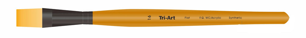 Tri-Art Artist Brushes - Short Synthetic - WC/Acryl - Flat - 16