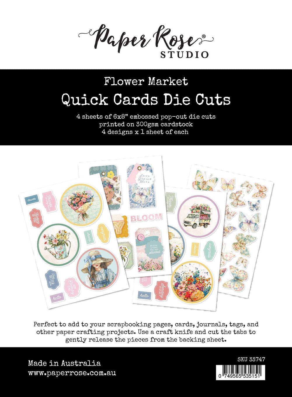Matrices de découpe Flower Shoppe Quick Cards 33747