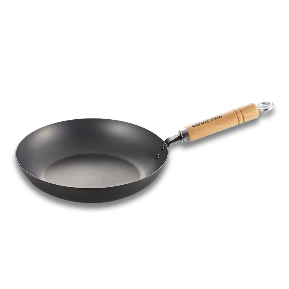 Poêle à frire en acier au carbone Yoshikawa Cook-Pal Ren 28 cm | Japon