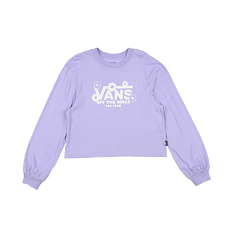 T-shirt Manches Longues Vans 'Simple Daisy' - Lilas (Enfants)