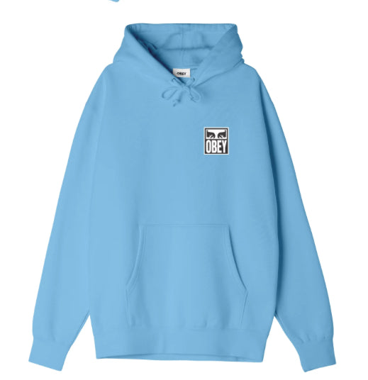 Chandail à Capuche Obey 'Eyes Icon 2' - Bleu Ciel