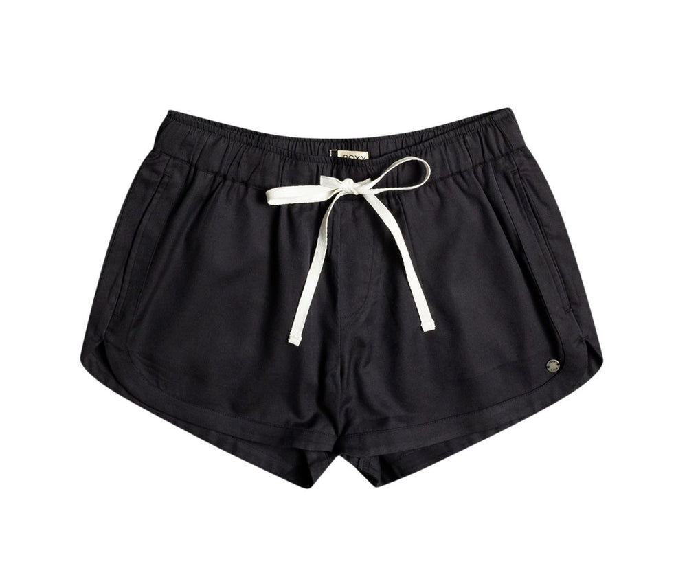 Shorts à taille élastique Roxy 'New Impossible Love' - Noir