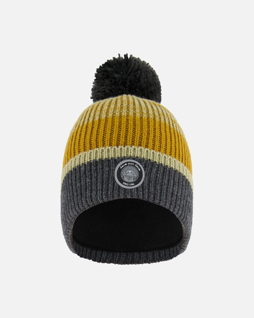 Bonnet tricoté gris, épice et sauge