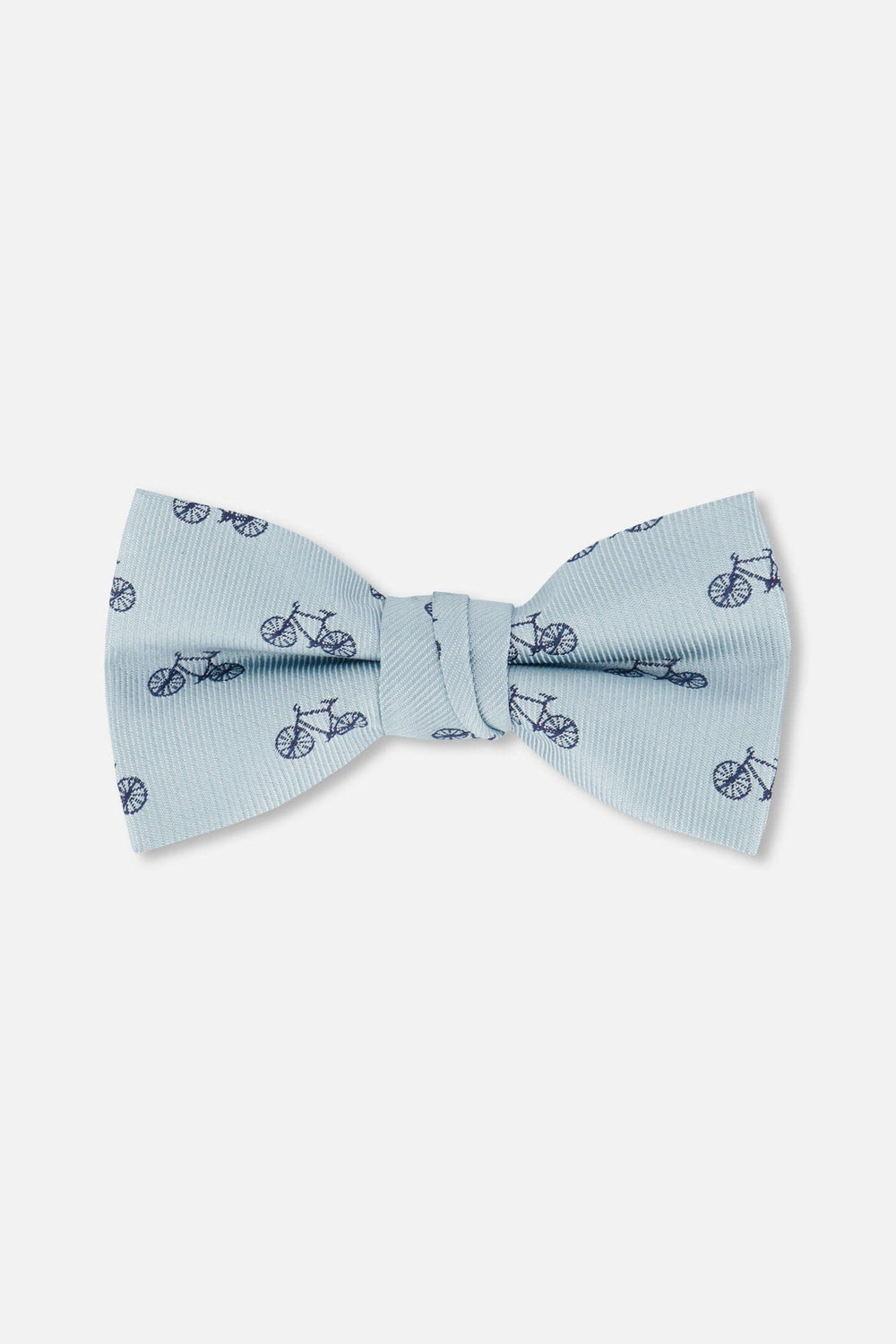 Bow Tie Pale Blue With Bicycle