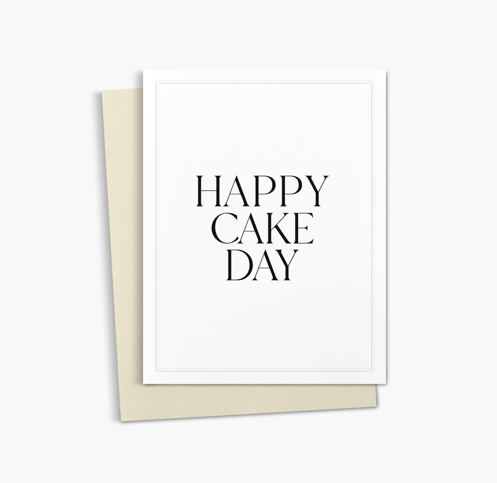 Carte de vœux Joyeux Gâteau d'Anniversaire | Carte d'Anniversaire Simple