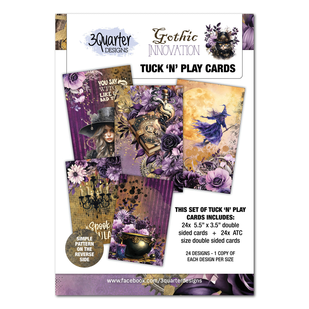 3Quarter Designs Gothic Innovation - Cartes à jouer à glisser