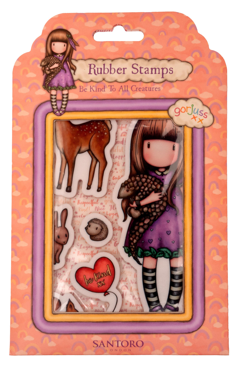 SAN Cling Stamp Gorjuss - Be Kind Be Kind To All Creatures 120x170x5mm 6 PC nr.575 — Ecstasy Crafts