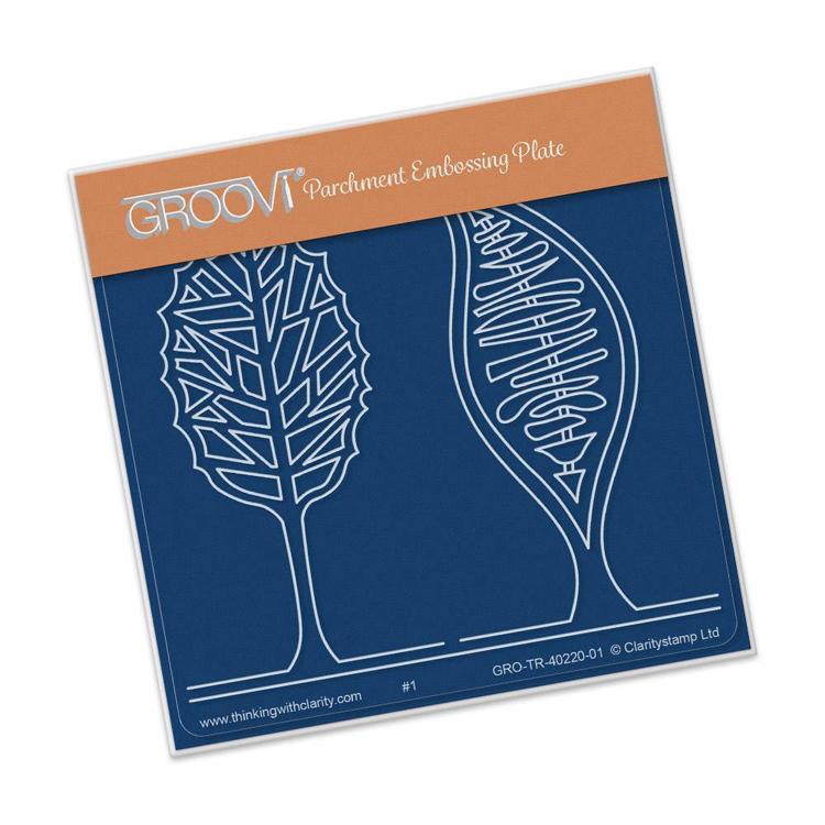 Abstact Trees A6 Baby Plate — Ecstasy Crafts