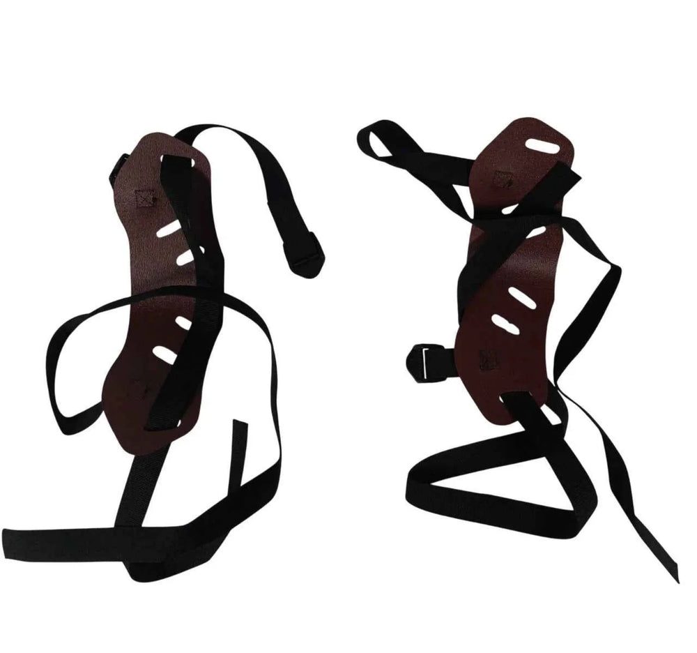 GV Snowshoes Two Piece Instep Bindings for Vintage Wooden Snowshoes