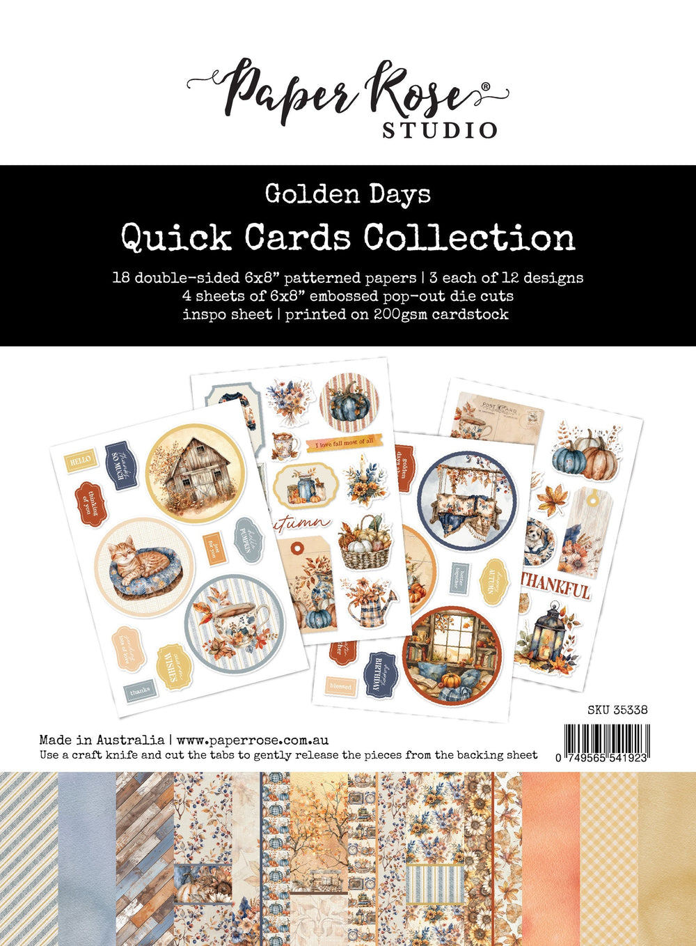 Collection de cartes rapides Golden Days 35338