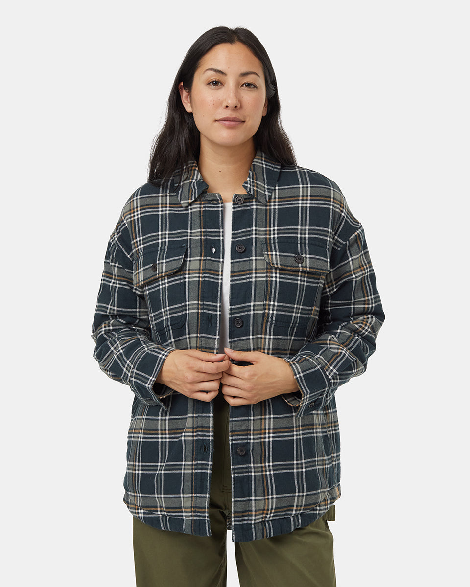 Veste isolée en flanelle de kapok