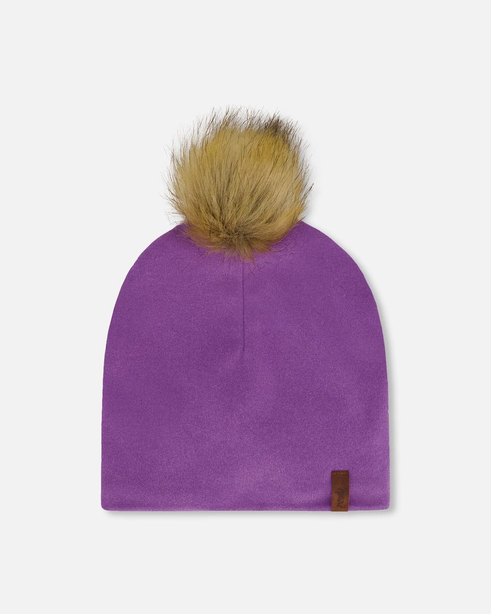 Bonnet pompon Jersey mi-saison Lavande